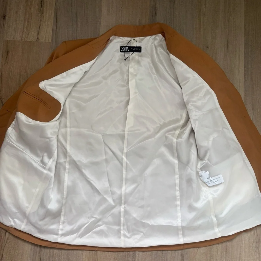 Zara Men’s Camel Color Minimalist Men’s Blazer